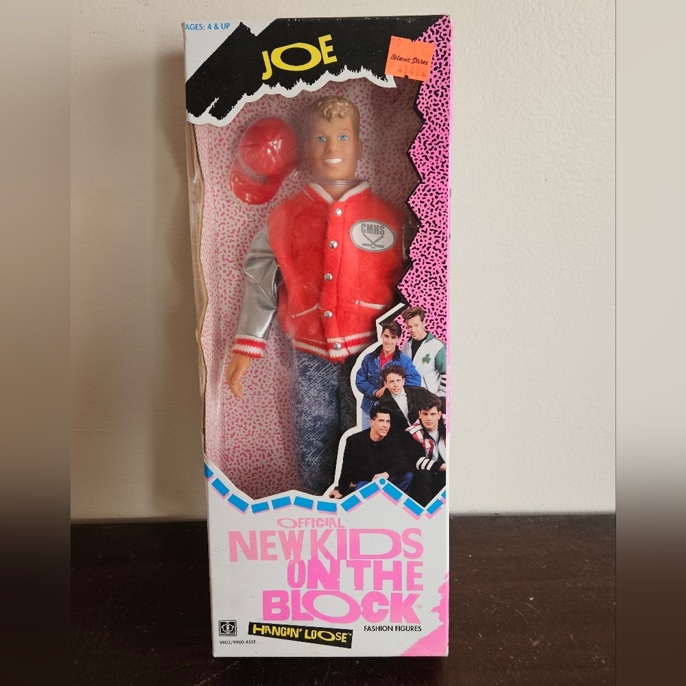 New Kids On the Block NKOTB Joe Hangin' Loose Doll Figure 1990 NIB #9903